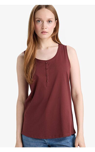 Regular Fit Bisiklet Yaka Penye Atlet F3621AX25HSBR52