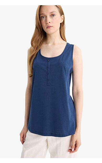 Regular Fit Bisiklet Yaka Penye Atlet F3621AX25HSNV241