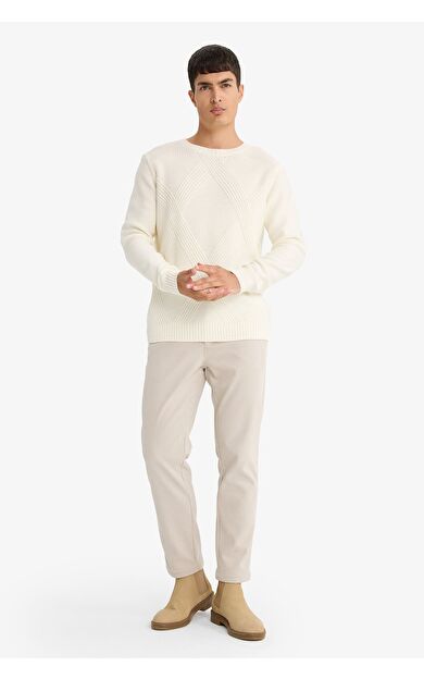 DeFacto Regular Fit Düz Paça Chino Pantolon