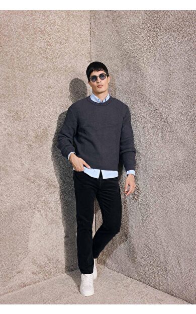 DeFacto Regular Fit Fitilli Kadife Pantolon
