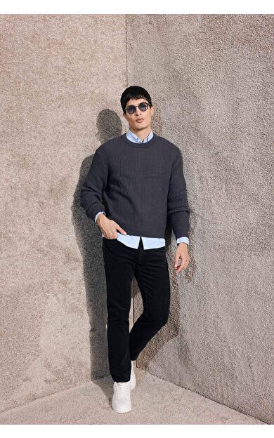 Regular Fit Fitilli Kadife Pantolon