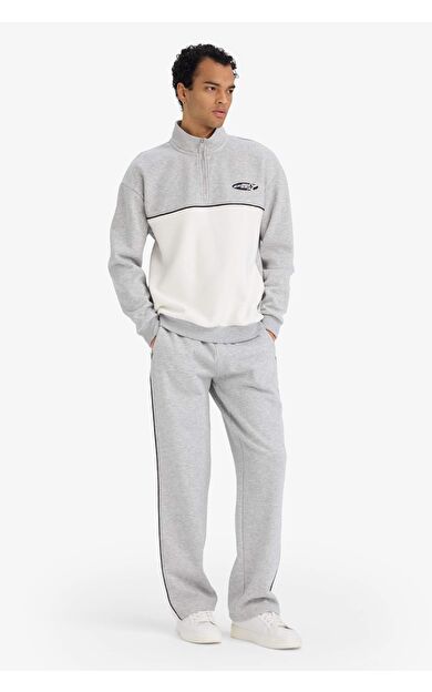 Wide Leg Beli Lastikli Cepli Geniş Paça Eşofman Altı