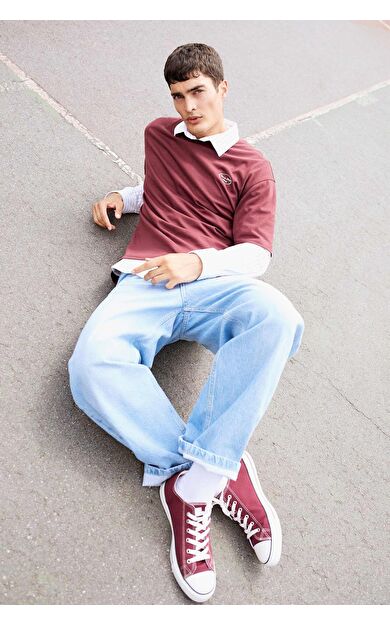 DeFacto Skater Fit Geniş Kalıp Yüksek Bel Geniş Paça Jean Pantolon F3925AX25SMNM39
