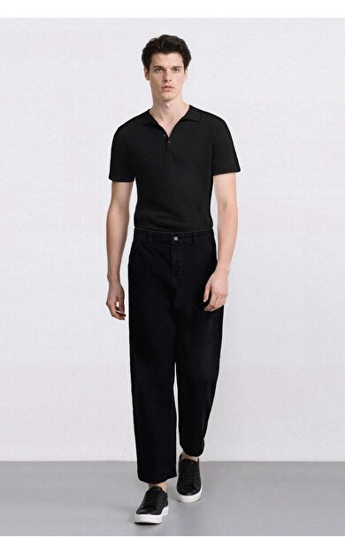 DeFacto Skater Fit Geniş Kalıp Yüksek Bel Geniş Paça Jean Pantolon F3926AX25SMNM40