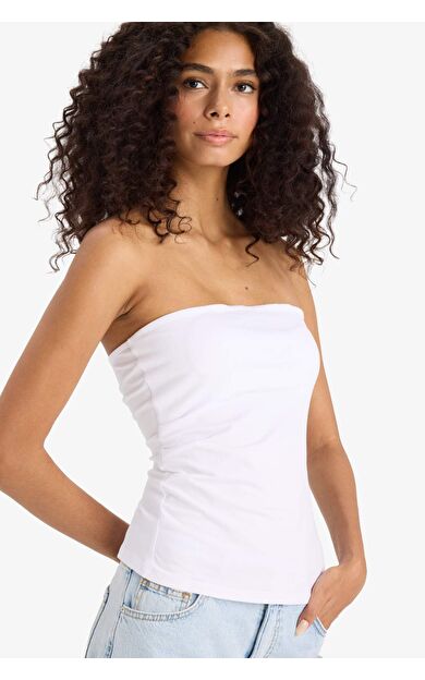 DeFacto Slim Fit Dar Kesim Straplez Atlet