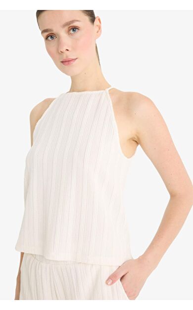 DeFacto Regular Fit Bisiklet Yaka Bürümcük Atlet F4449AX25SMER105