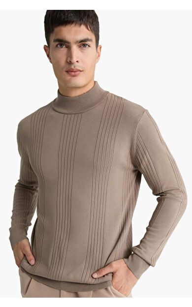 Standart Fit Balıkçı Yaka Triko Kazak