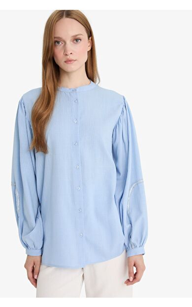 DeFacto Relax Fit Uzun Kollu Tunik