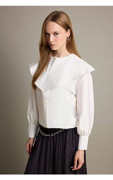 Relax Fit Poplin Uzun Kollu Tunik