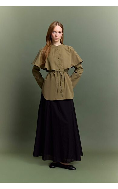 DeFacto A Kesim Vual Maxi Etek F4560AX25AUBK81