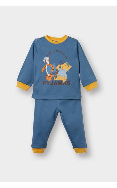 DeFacto Erkek Bebek Disney Winnie The Pooh Pijama Takımı Uzun Kollu Üst Uzun Alt