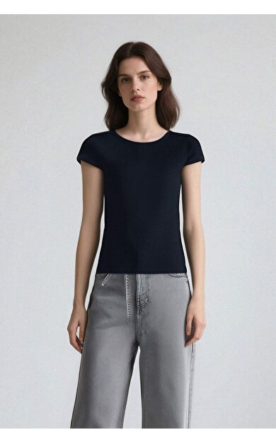 Coool Fitted Ribana Kısa Kollu Tişört F4609AXNSNV248