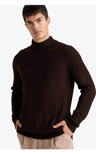 DeFacto Standart Fit Balıkçı Yaka Triko Kazak