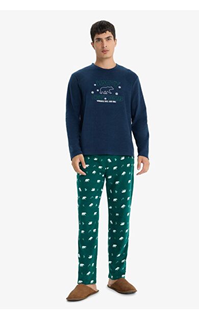 Regular Fit Uzun Kollu 2'li Polar Takım