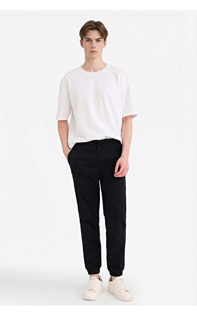 Jogger Fit Üç Cepli Jogger Paça Pantolon F4680AX25AUBK81