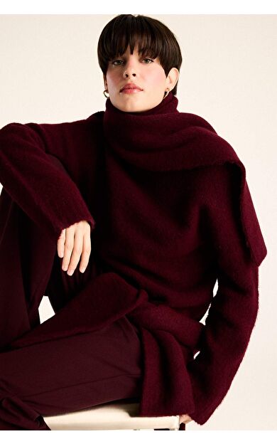 Regular Fit Yarım Balıkçı Yaka Kazak F4768AX25WNBR466