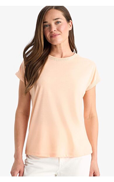 DeFacto Bisiklet Yaka Kısa Kollu Tişört F4830AX25SMPN584