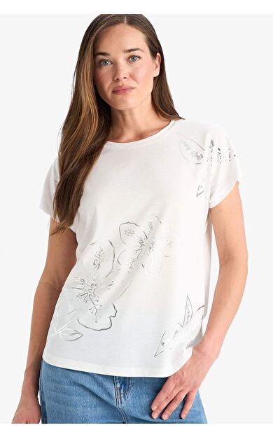 DeFacto Regular Fit Bisiklet Yaka Kısa Kollu Tişört F4839AX25SMER105