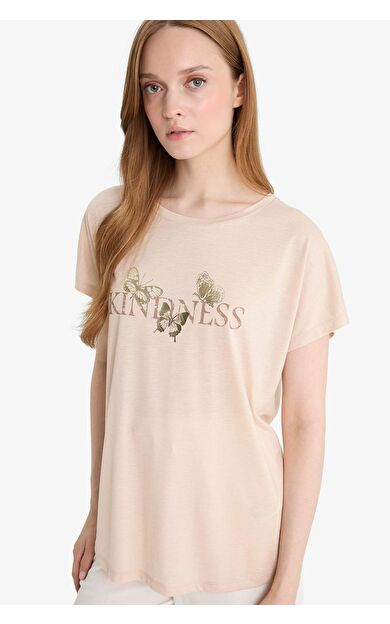 DeFacto Regular Fit Bisiklet Yaka Kısa Kollu Tişört F4842AX25SMBG155