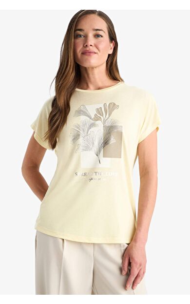 DeFacto Regular Fit Bisiklet Yaka Kısa Kollu Tişört F4848AX25SMYL149