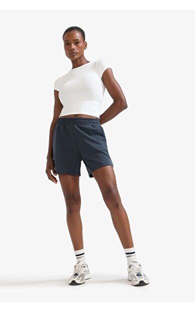 DeFacto DeFactoFit Standart Fit Sporcu Kısa Paça Modal Şort F5001AX25SMBK55