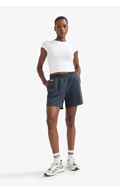 DeFacto DeFactoFit Standart Fit Sporcu Kısa Paça Modal Şort F5001AX25SMNV255