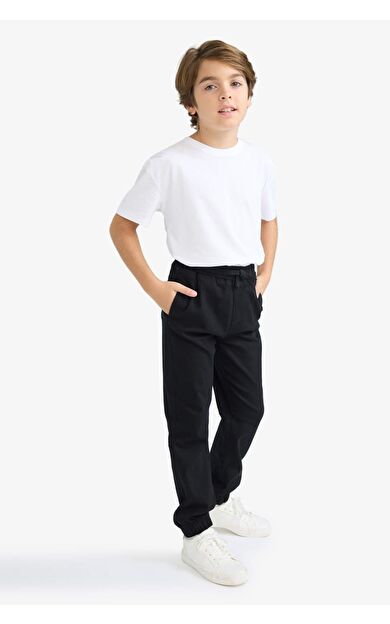 DeFacto Erkek Çocuk Jogger Fit Jogger Paça Gabardin Pantolon