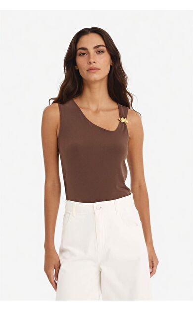 DeFacto Slim Fit Dar Kesim Tek Omuzlu Atlet F5086AX25SMBN271