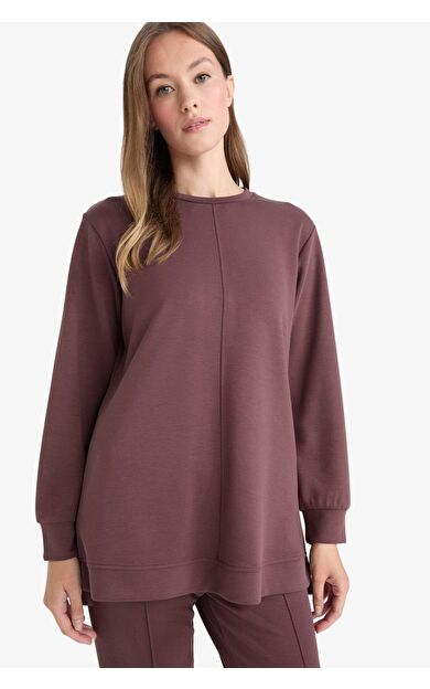 DeFacto Regular Fit Bisiklet Yaka Uzun Kollu Tunik