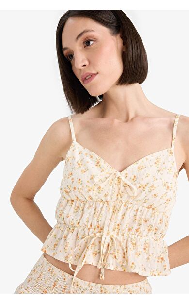 Coool Regular Fit Dokulu Kolsuz Bluz