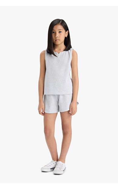 DeFacto Kız Çocuk Waffle 2'li Takım F5184A825SMGR400