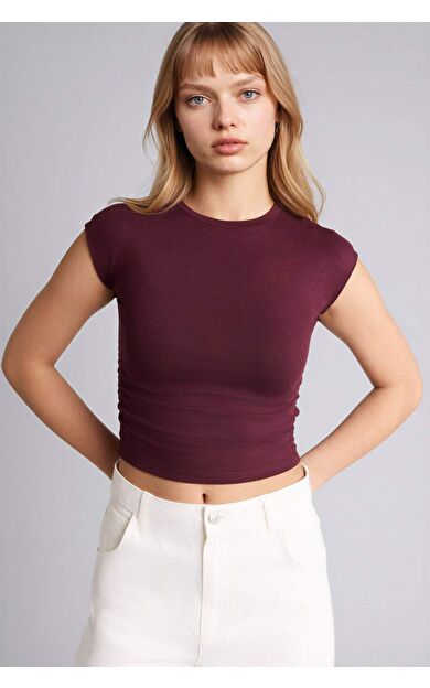 Fıtted Modal Kısa Kollu Tişört