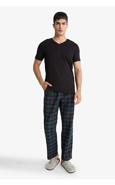 DeFacto Regular Fit Cepli Uzun Boy Flanel Alt