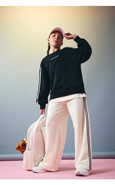 Kız Çocuk Wide Leg Kalın Kumaş Pantolon