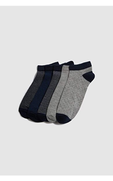 Erkek 5'li Pamuklu Patik Çorap F5278AXNSKR1