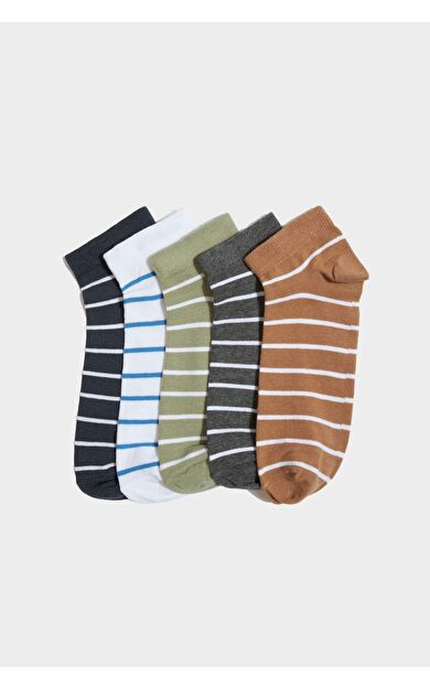 Erkek 5'li Pamuklu Patik Çorap F5287AXNSKR1