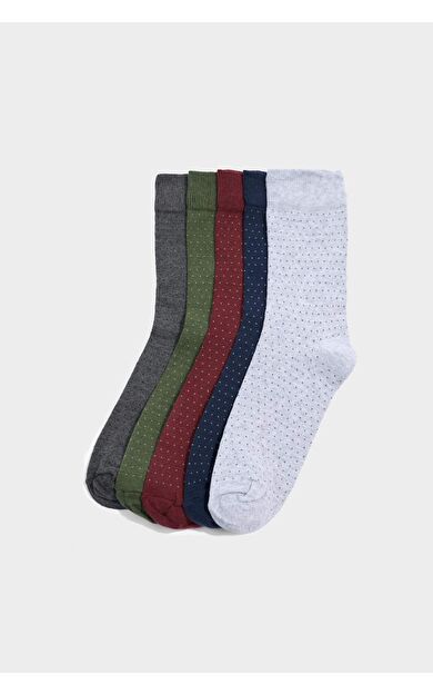 Erkek 5'li Pamuklu Uzun Çorap F5301AXNSKR1