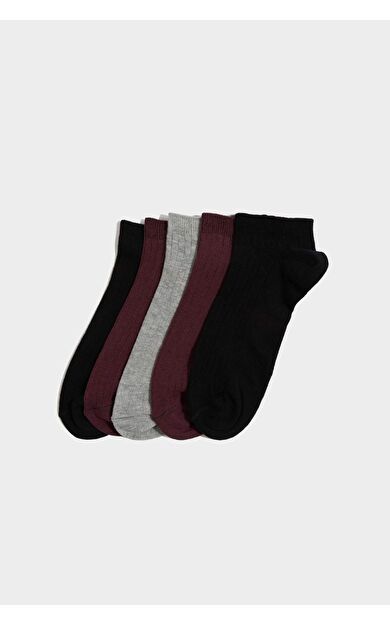 Erkek 5'li Pamuklu Patik Çorap