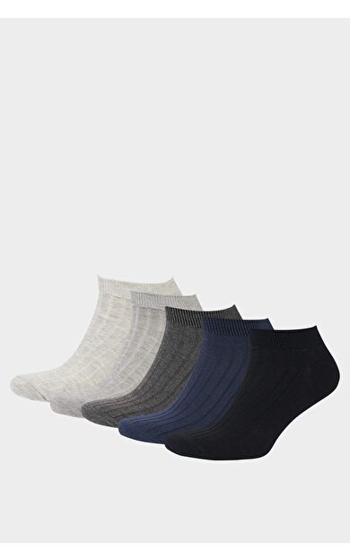 DeFacto Erkek 5'li Pamuklu Patik Çorap F5758AXNSKR1