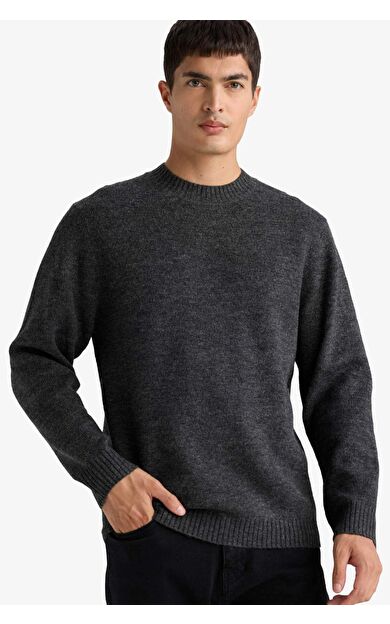 Relax Fıt Bisiklet Yaka Triko Kazak