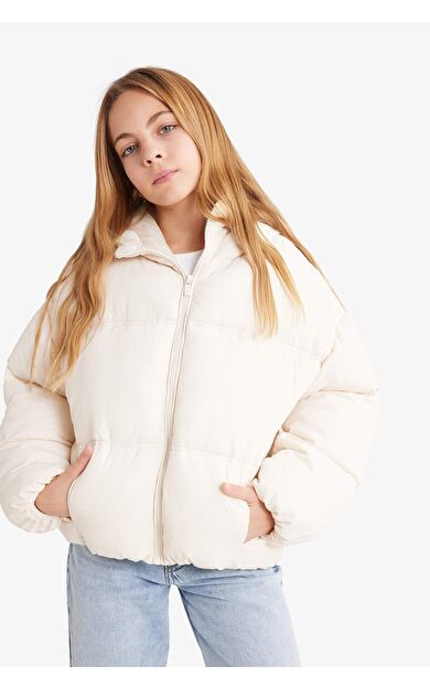 Kız Çocuk Kapüşonlu Mont