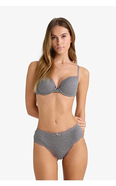 Bağcıklı Dantel Detaylı Dantel Hipster Külot Fall in Love F6143AX25WNGR371