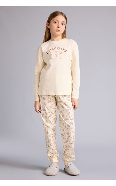 DeFacto Kız Çocuk Regular Fit 2'li Pijama Takımı F6231A825WNER91