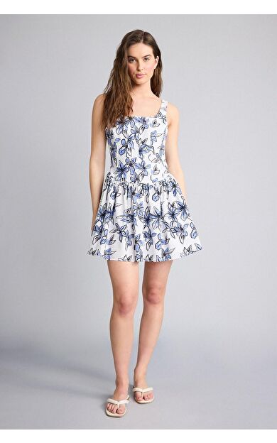 DeFacto -Fall in Love Regular Fit Pamuklu Plaj Kıyafeti F6247AX25HSWT16