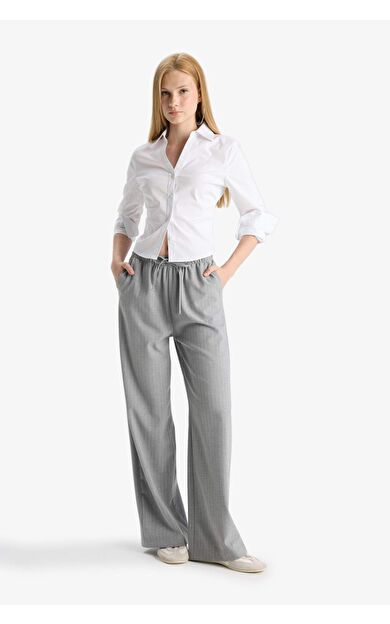 DeFacto Coool Wide Leg Normal Bel Pantolon F6249AX25AUGR396