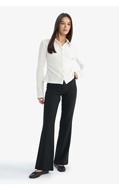 DeFacto Coool Flare Fit Normal Bel Pantolon