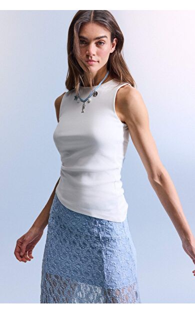 DeFacto Slım Fıt Bisiklet Yaka Ribana Atlet