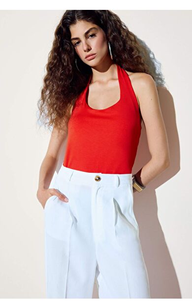 DeFacto Slim Fit Dar Kesim Halter Yaka Atlet F6279AX25SMRD51