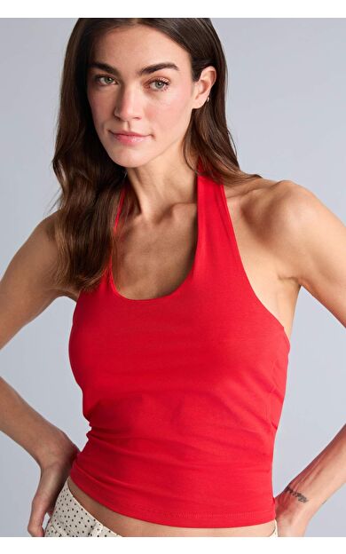 DeFacto Slım Fıt Halter Yaka Atlet
