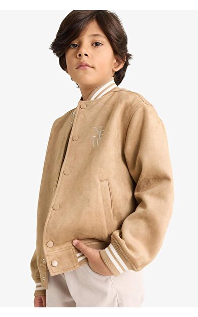 Erkek Çocuk Kolej Yaka Bomber Mont